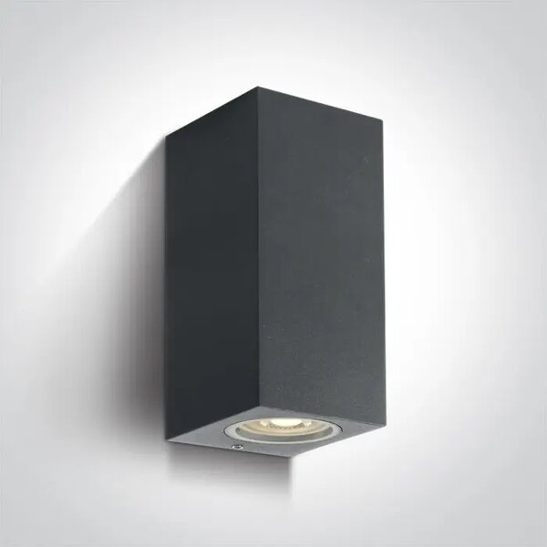 ZIDNA SVJETILJKA 2xGU10/7W IP65 ANTRACIT 100x77x70mm DM67426A/AN