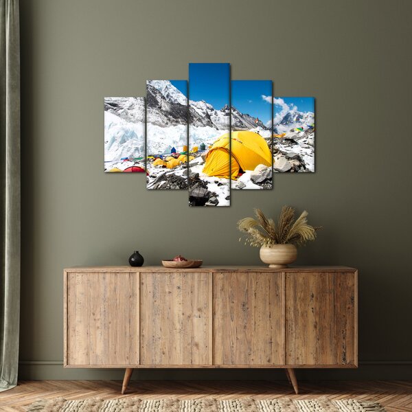Slika - Kampiranje u planinama (150x105 cm)