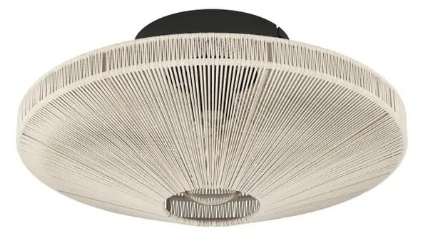 PLAFONJERA 1xE27 CRNA/KREM TEKSTIL MIDSUMER 43998