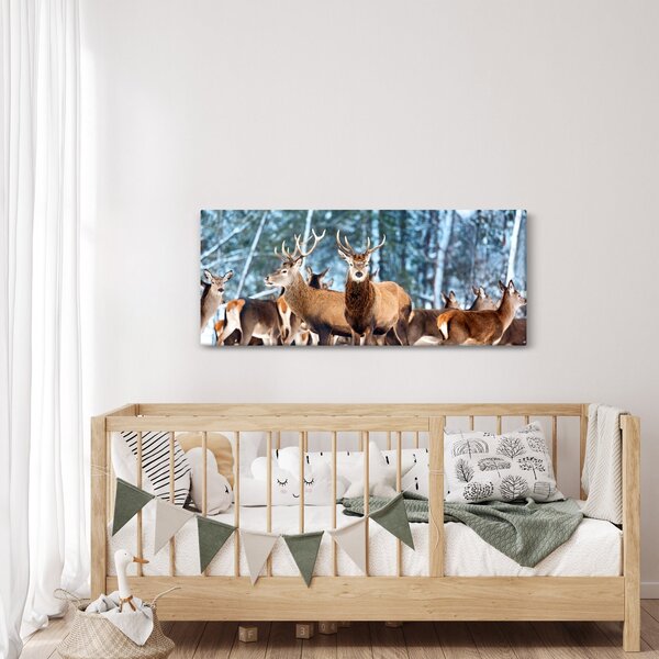 Slika - Krdo jelena (120x50 cm)