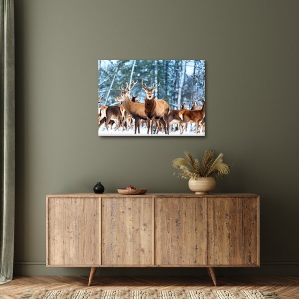 Slika - Krdo jelena (70x50 cm)
