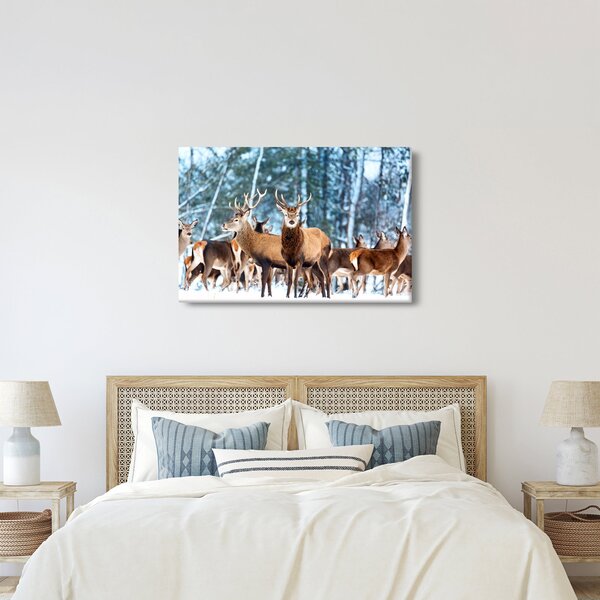 Slika - Krdo jelena (90x60 cm)