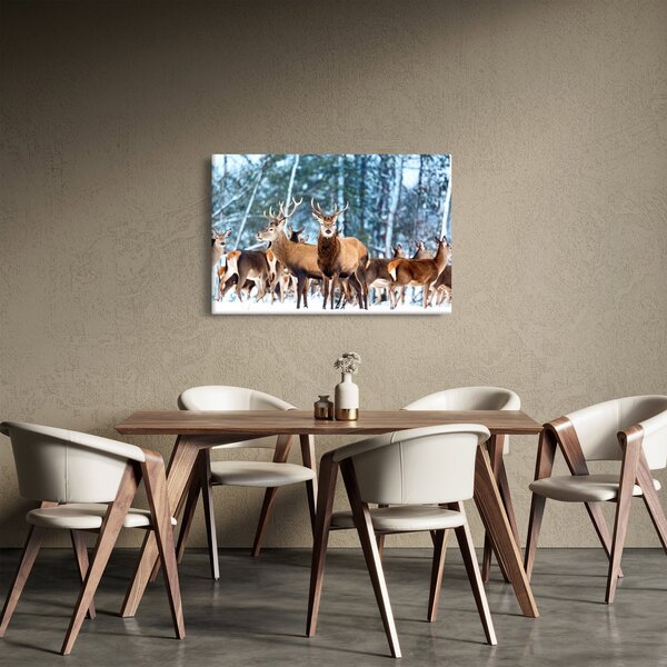 Slika - Krdo jelena (90x60 cm)