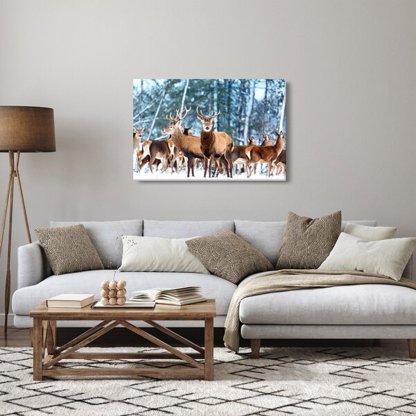 Slika - Krdo jelena (90x60 cm)