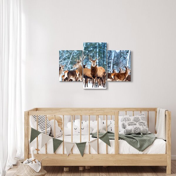 Slika - Krdo jelena (90x60 cm)