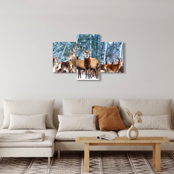 Slika - Krdo jelena (90x60 cm)