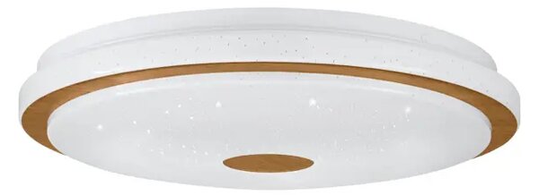 PLAFONJERA 1xLED 24W, SA DALJINSKIM, DIMABILNA, BIJELA/DRVO LANCIANO 1 900598
