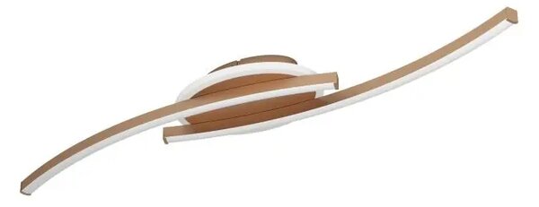 PLAFONJERA 1xLED 12W, BRONCA/BIJELA LUNGOLAGO 901221