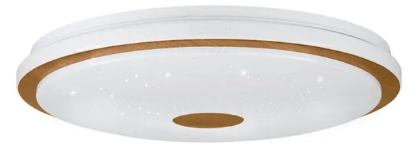 PLAFONJERA 1xLED 35W, SA DALJINSKIM, DIMABILNA, BIJELA/DRVO LANCIANO 1 900599