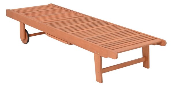 Krem/u prirodnoj boji vrtna ležaljka od masivnog drveta San Diego – Garden Pleasure