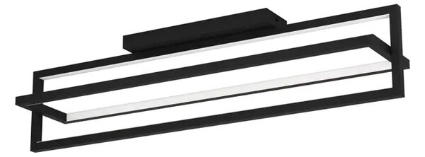 PLAFONJERA 1xLED 34W, DIMABILNA, SA DALJINSKIM, CRNO/BIJELA SIBERIA 900465