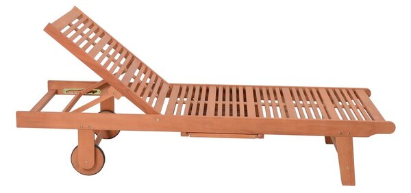 Krem/u prirodnoj boji vrtna ležaljka od masivnog drveta San Diego – Garden Pleasure