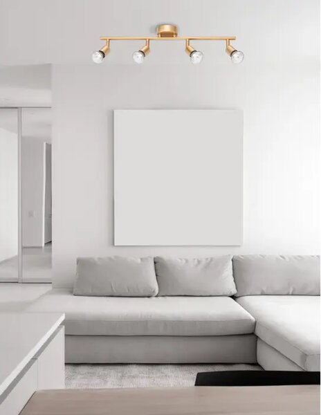 LUP REFLEKTOR GU10 IP20/SATIN ZLATNA 4X NL960004