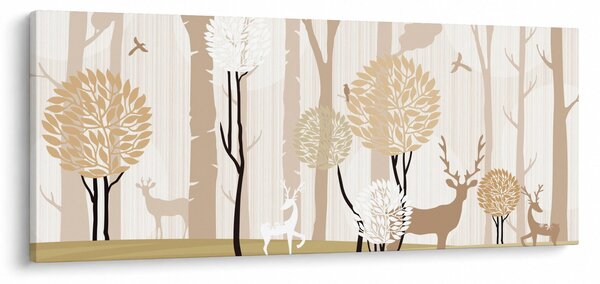 Slika - Ilustrirana šuma (120x50 cm)