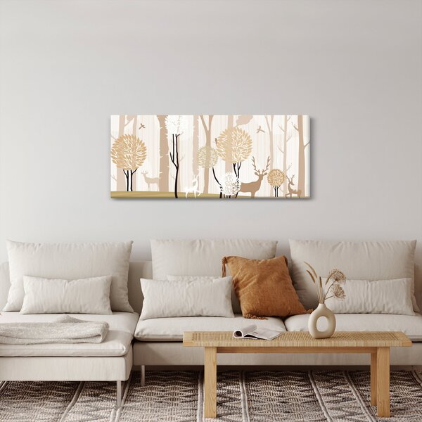 Slika - Ilustrirana šuma (120x50 cm)