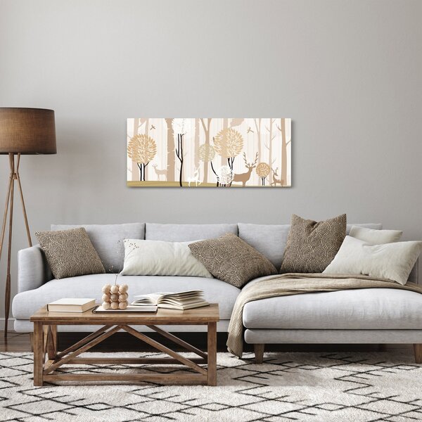Slika - Ilustrirana šuma (120x50 cm)