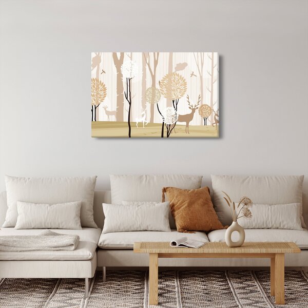 Slika - Ilustrirana šuma (90x60 cm)