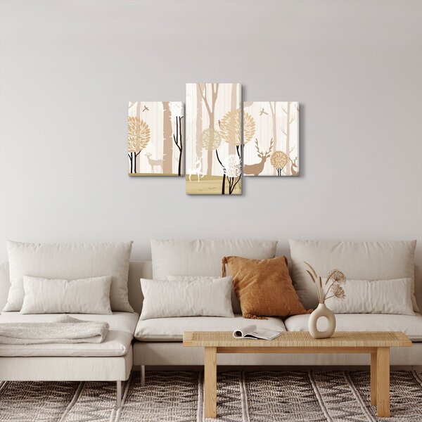 Slika - Ilustrirana šuma (90x60 cm)