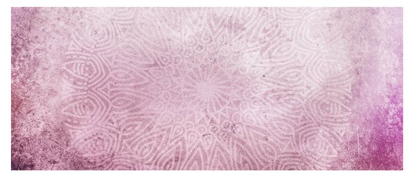Slika - Mandala u ružičastom zidu (120x50 cm)