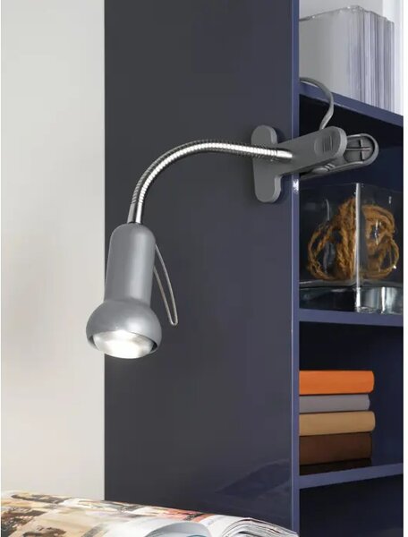 STOLNA LAMPA 1xR50 SA KVAČ. PRILAGOD. SREBRNA FABIO 81265