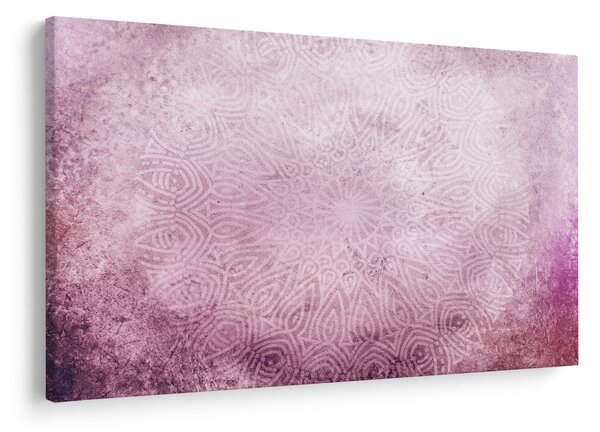Slika - Mandala u ružičastom zidu (90x60 cm)