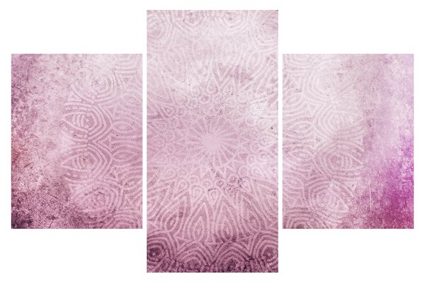 Slika - Mandala u ružičastom zidu (90x60 cm)