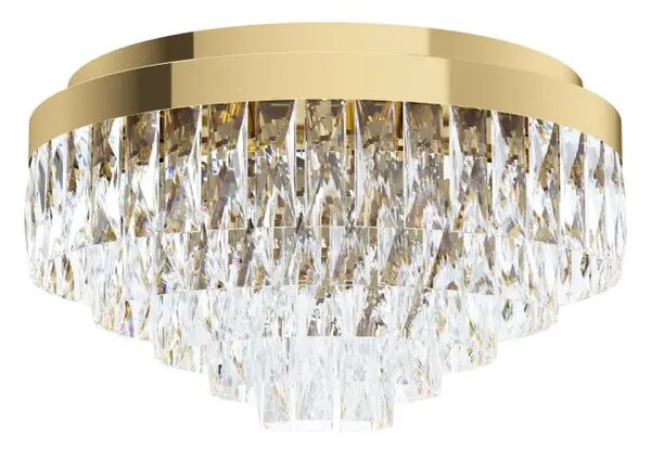PLAFONJERA 8xE14, 8X40W, PROM 480, ZLATNA/KRISTAL VALPARAISO 39457
