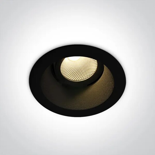 UGRADBENA SVJETILJKA LED/7W/3000K/560lm/60°/230V IP20 CRNA DM11107FD/B/W