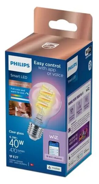 PHILIPS SMART ŽARULJA WFB A60 E27 822-65 RGB CL 1PF/6 8720169165779