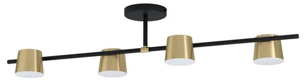STROPNA LAMPA 4xLED GU10, 4X5W, D-1155, CRNA/MESING ALTAMIRA 39984