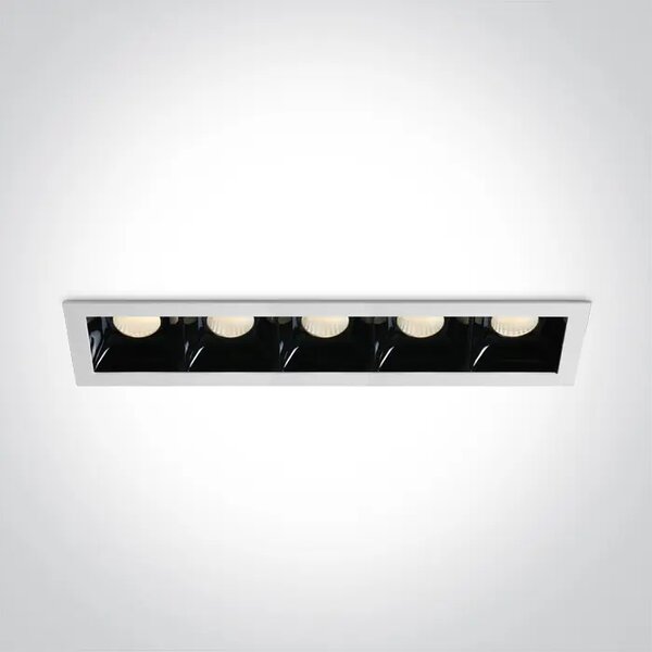 UGRADBENA SVJETILJKA LED/5×6,5W/3000K/5×550lm/36°/350mA IP20 BIJELA DM50507B/W/W