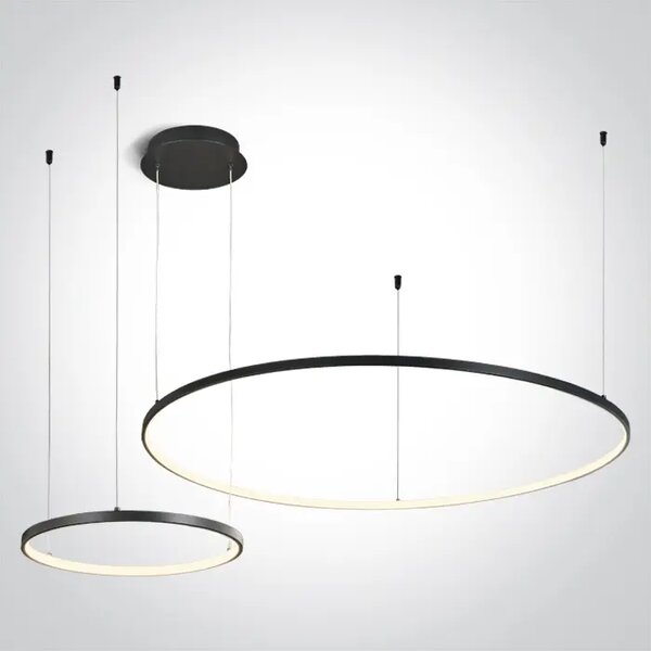 VISILICA 2x CRNI PRSTEN 40cm/100cm 65W WW IP20 230V DIMMABLE DM63150A/B/W