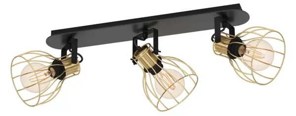 REFLEKTOR 3xE27 CRNA/MESINGSAMBATELLO 900384