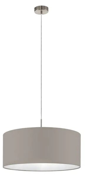 VISILICA 1xE27 fi530 NIKL/MAT, TEKSTIL SIVOZELENA PASTERI 31576