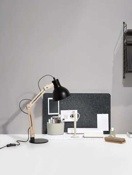 GROU STOLNA LAMPA E27 /IP20/MATT CRNA NL9620130