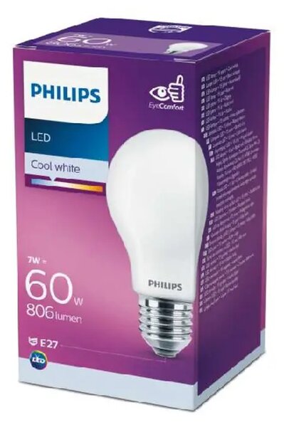 LED CLASSIC ŽARULJA PHILIPS 60W A60 E27 CW FR ND 1CT/10 8718696705438
