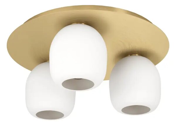 PLAFONJERA 3x E27 MESING/STAKLO OPAL BIJELO MANZANARES 900304
