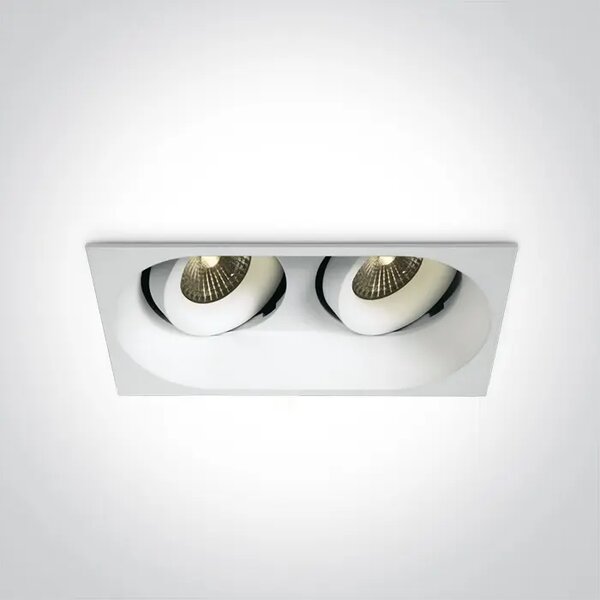 UGRADBENA SVJETILJKA LED/2×7W/3000K/2×500lm/36°/700mA IP54 BIJELA DM11207WD/W/W