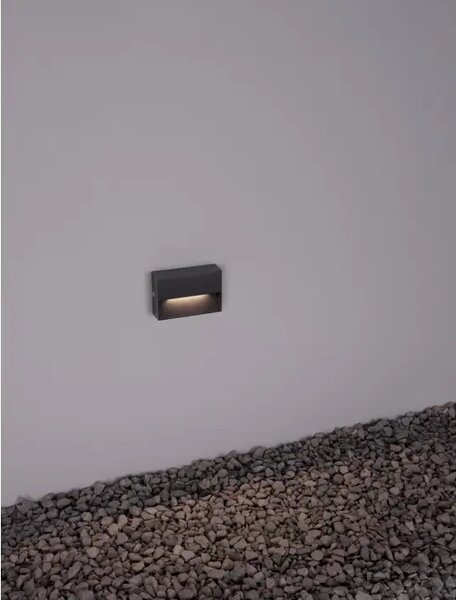 ZIDNA SVJETILJKA LED 1.5W 34lm 3000K IP54 ANTRACIT NL9492690