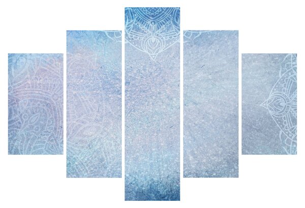 Slika - Mandale u plavoj boji (150x105 cm)