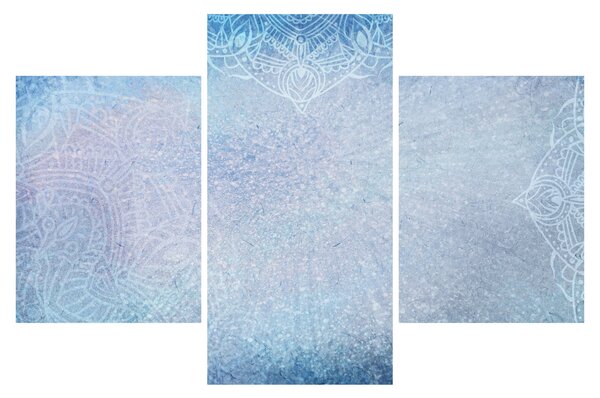 Slika - Mandale u plavoj boji (90x60 cm)
