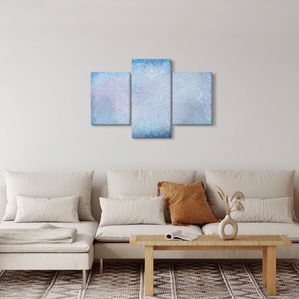 Slika - Mandale u plavoj boji (90x60 cm)