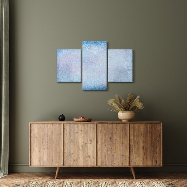 Slika - Mandale u plavoj boji (90x60 cm)