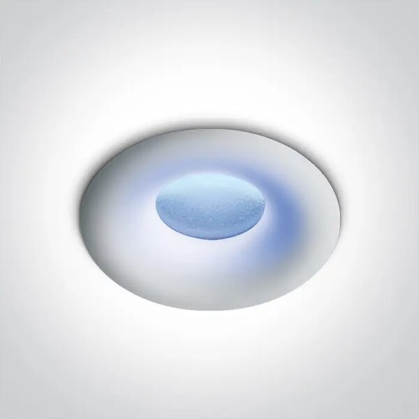UGRADBENA SVJETILJKA LED 1W/IP44/BIJELA/BLUE LIGHT DM10101L/W/BL