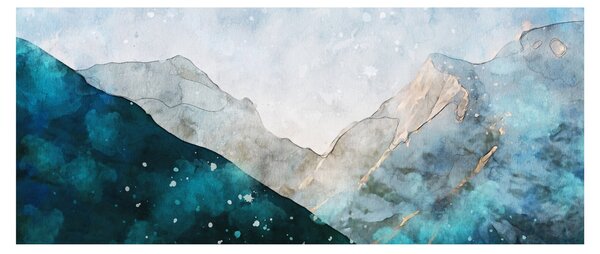 Slika - Crtež planina (120x50 cm)