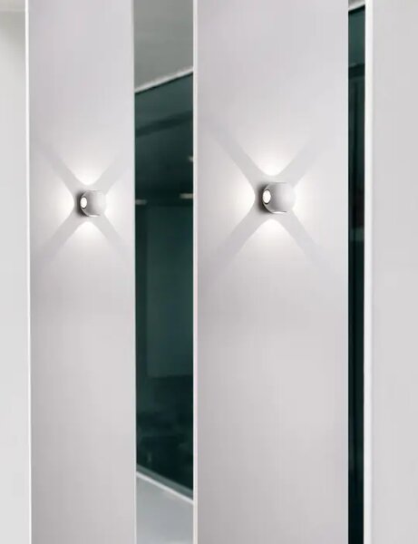 COMO VANJSKA ZIDNA LED LAMPA 4x1 Watt 265Lm 3000K IP54 BIJELA NL852436