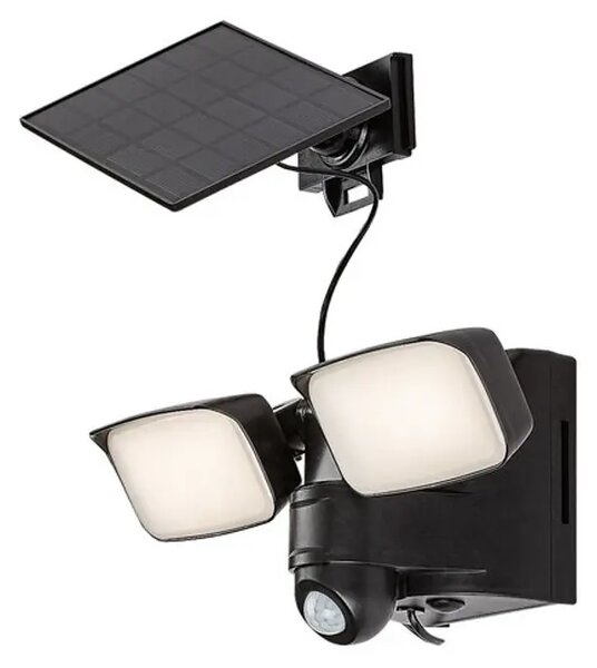 LESZNO SOLARNA SVJETILJKA LED 10/CRNA/IP54/800lm RA77091