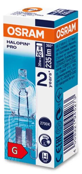 66720 HALOGENA ŽARULJA ECO 20W=25W/G9/220V 4008321945273