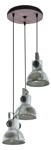 VISILICA 3x3X E27 SMEĐA PATINA/CINK IZGLED BARNSTAPLE 49647