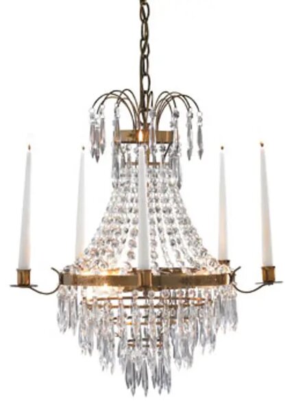 KRAGEHOLM LUSTER 3L ANTIQUE/MC E14 MA100602